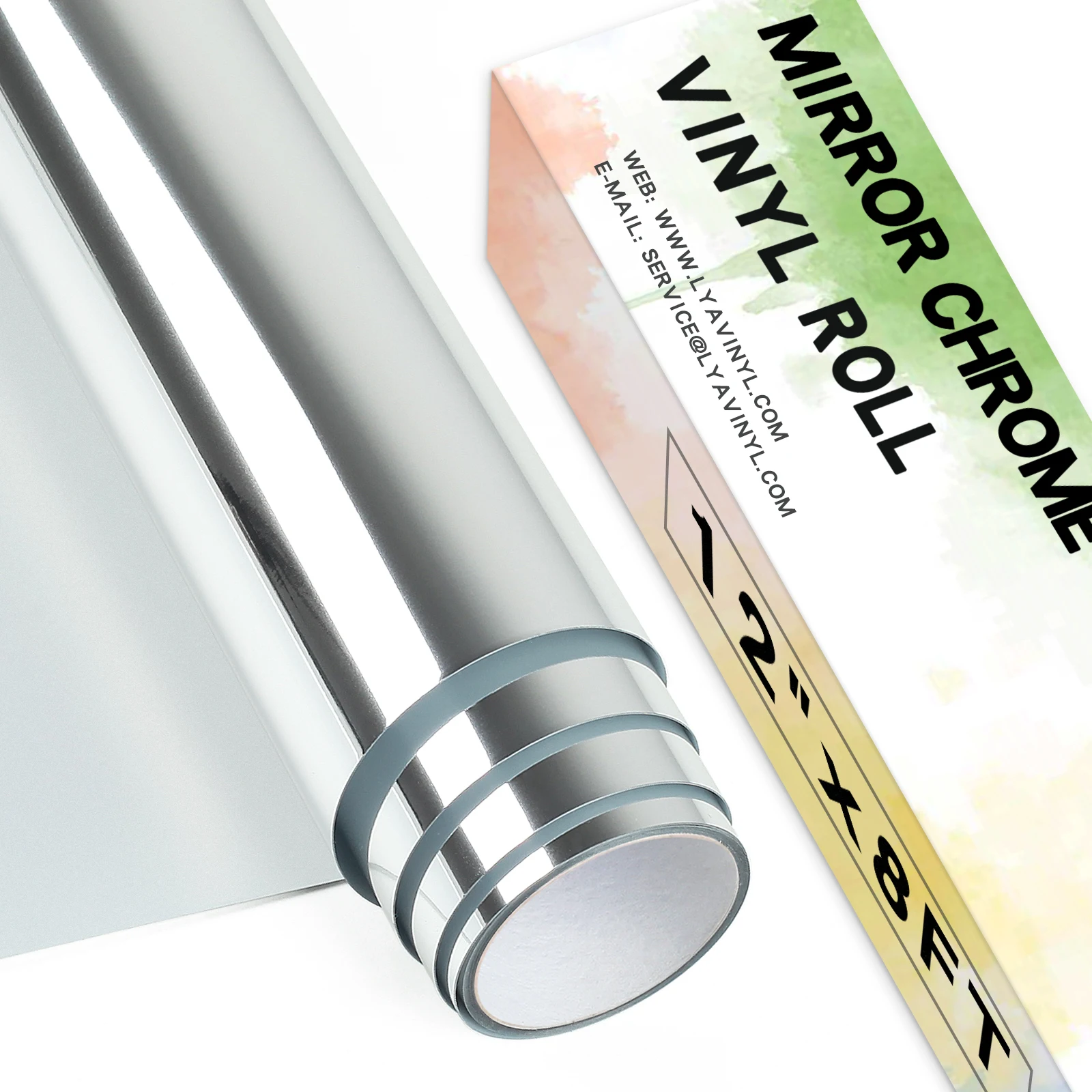 Mirror Self adhes vinyl adhesive film die-cut vinyl paper colorful roll advertising poster material for cutting plotter