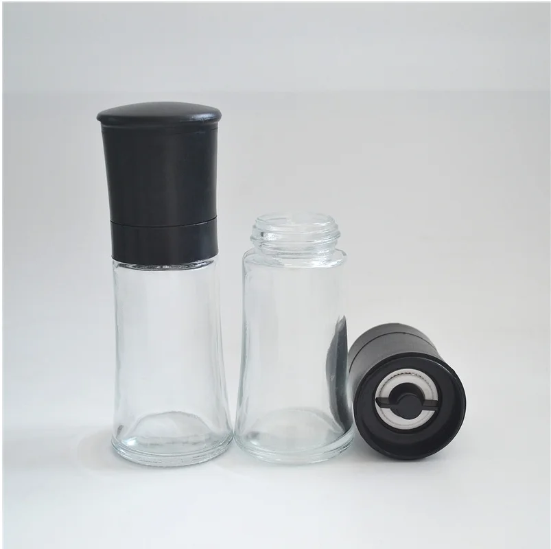 100ml Salt and Pepper Mills with Glass Bottle