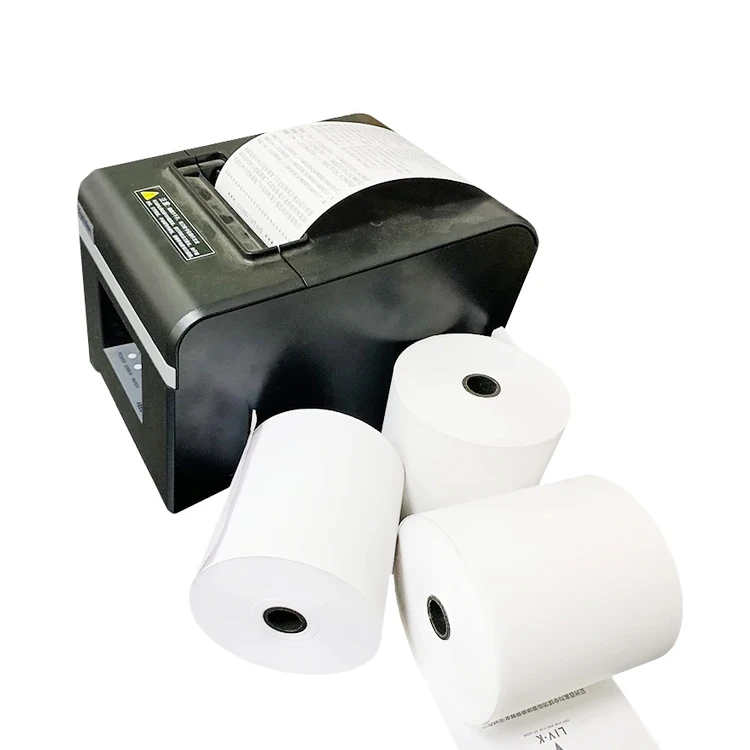 Wholesale thermal paper roll cash register paper roll for printing 80x80mm and 3 1/8 inch pos paper roll