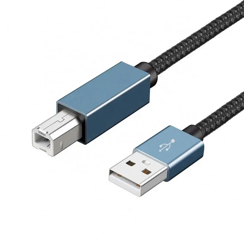 Factory Cheap Price Usb2.0 A Male To B Male 1.8m Shielded Usb Printer Cable Black For Brother Hp Canon Lexmark Epson(in Stock)