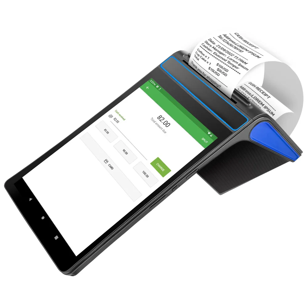 FYJ F1-88 Android 12 8 дюймов все в одном портативное мобильное устройство билетный автомат Pos с термопринтером 58 мм