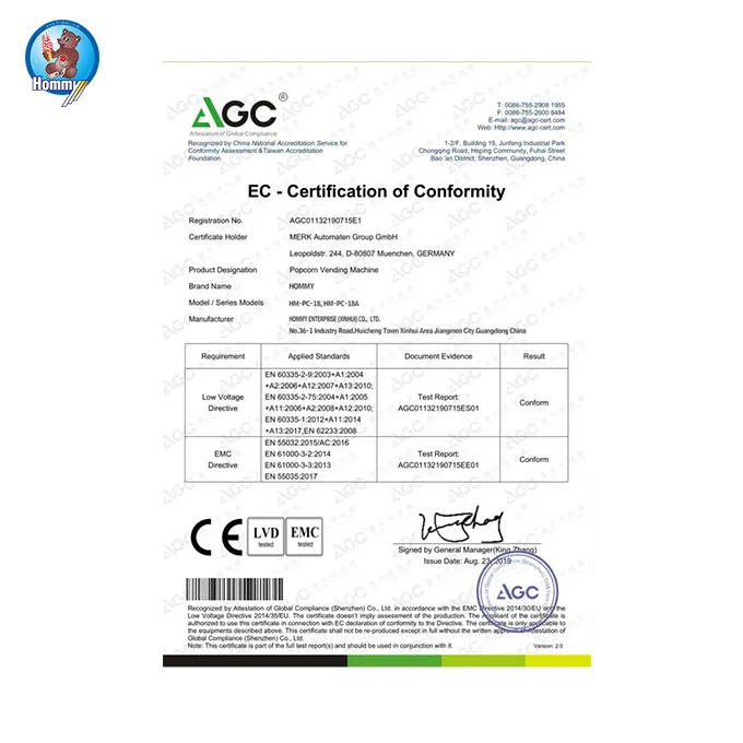 Factory Pop Corn Making Machine Commercial From China Manufacturer HM-PC-18A