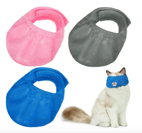 Durable Soft Grooming Product Pour Chien Custom Adult Safety Cute Adjustable Breathable Mesh Cat Muzzles