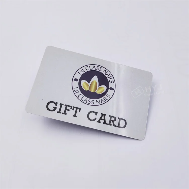 PVC plastic card suppliers and manufacturers printing membership gift card with bar code
