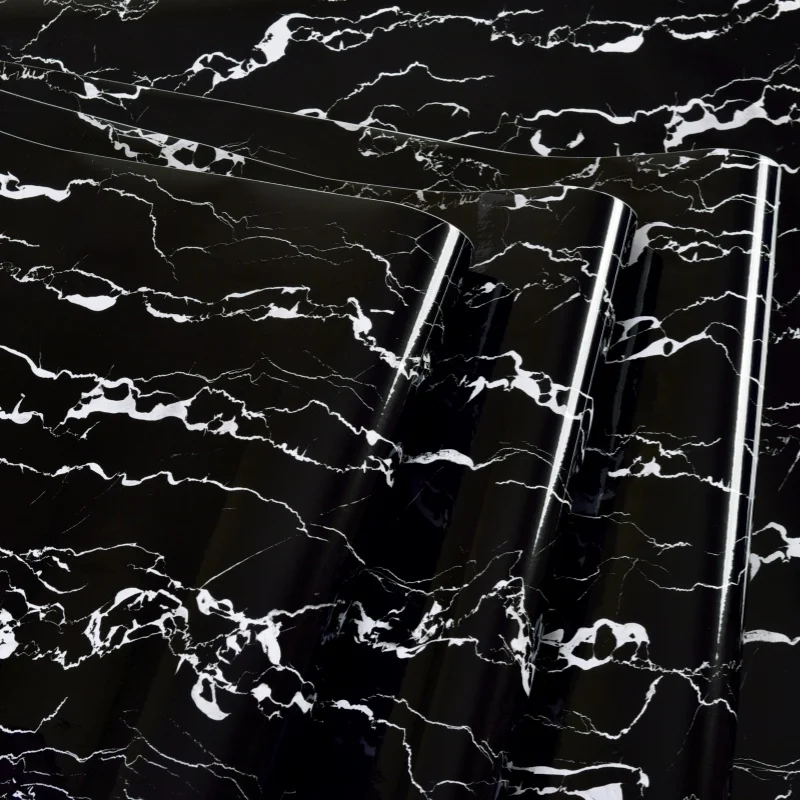 Конкурентоспособная цена черный серебряный дракон мрамор 3D теплоизоляция износостойкие съемные Роскошные текстурированные рулоны обоев