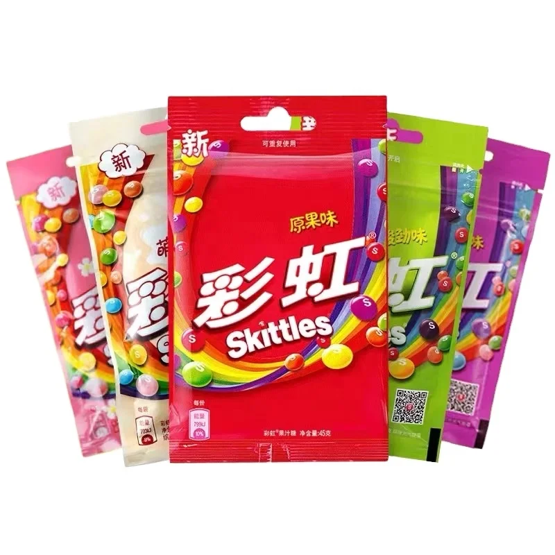 Hot Sale Fruit Delicious Healthy Chinese Snacks Multi Color Candy Skittles Fruity Candies