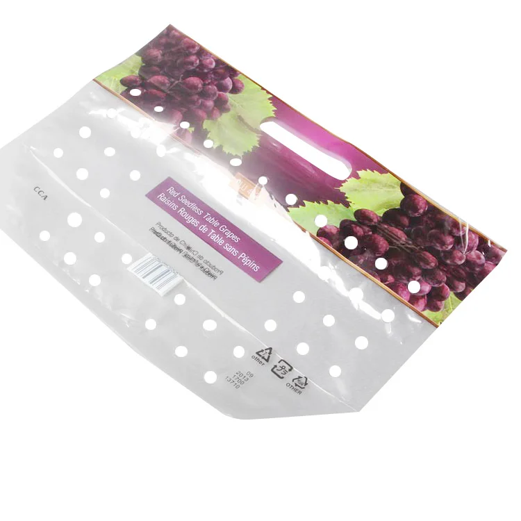 Grapes Plastic Packaging Bags Fruit Plastic Bags for Supermarket