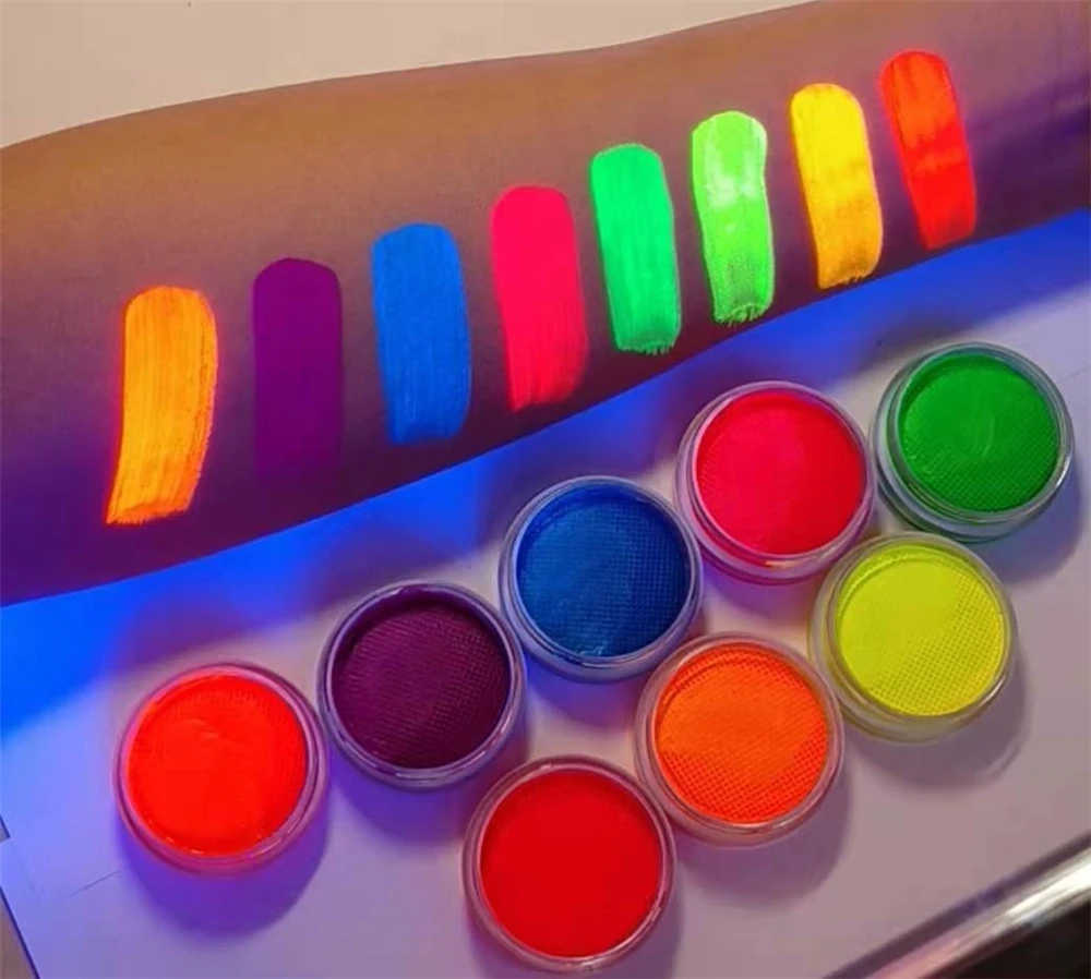 aqua  eyeliner 10g UV Neon Pastel face bodyart Painting split cake face paint wetliners water based eyeliner