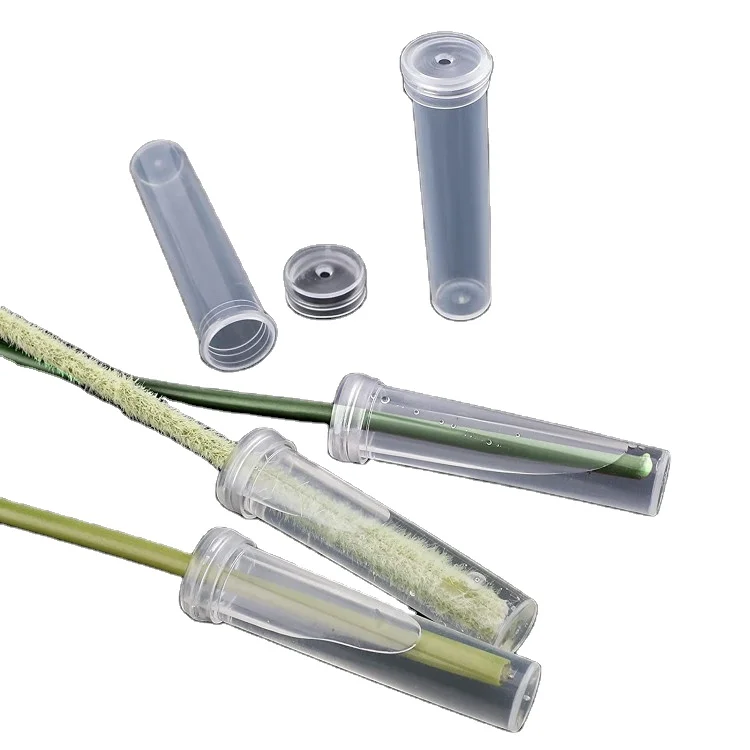 Садовая Декоративная Прозрачная пластиковая трубка для цветов, 2,8 дюйма, 7 см, 10 мл