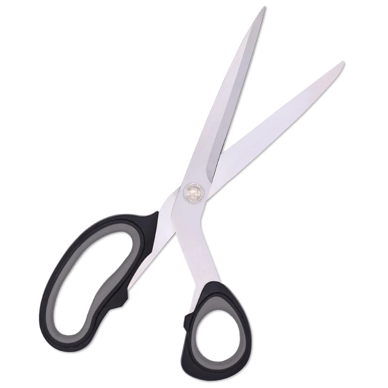 stainless steel  leather fabric black tailor scissors