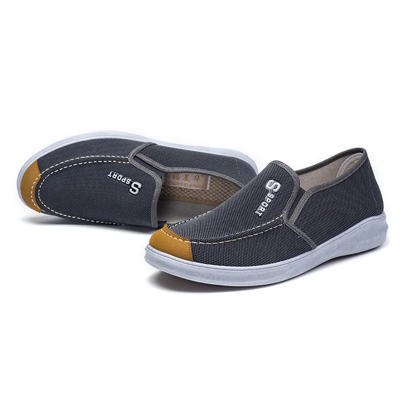 Летние мужские парусиновые туфли на заказ, джинсовые парусиновые туфли