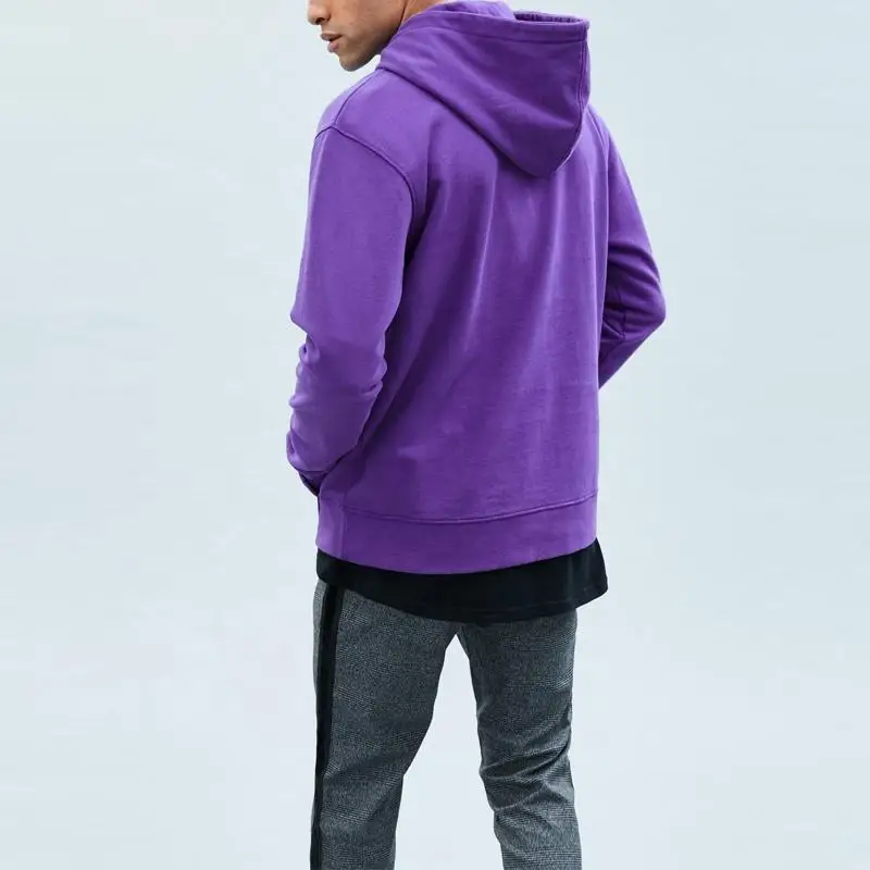 Vintage Washed Hoodie Pullover Hip Hop Sweatshirt Casual Plain Printing Fleece Hoodies