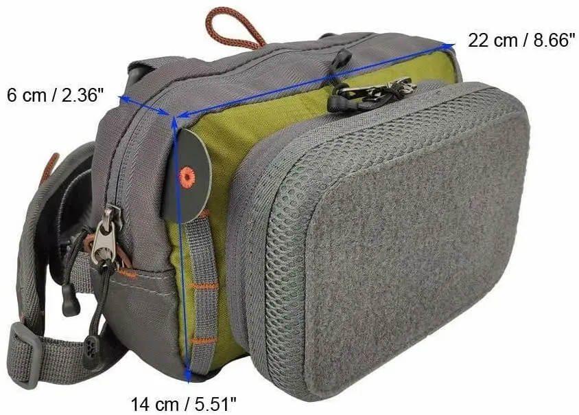 OEM BSCI Gray Fly Fishing Chest Bag Ultra Light Multiple Pockets Fishing Tool Accessory Bag