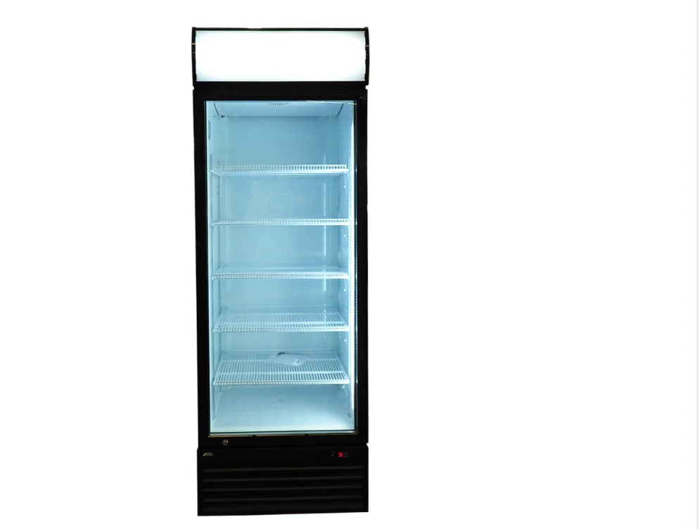 1500L Commercial Refrigerator Supermarket Fridge Visi Cooler  Beverage Upright Fridge Single Glass Door Display Showcase