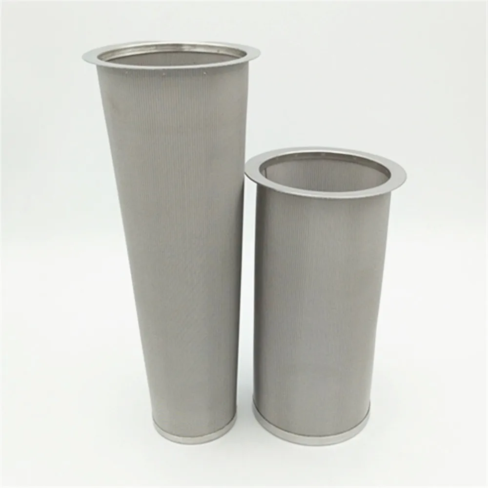 Fine 50 80 100 micron stainless steel mesh cold brew coffee filter basket