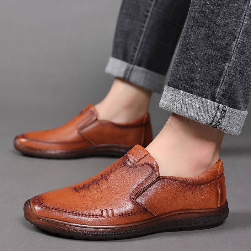 High quality Fashionable Italian Business Shoes for men GENUINE LEATHER Oxfords Dress Men Shoes