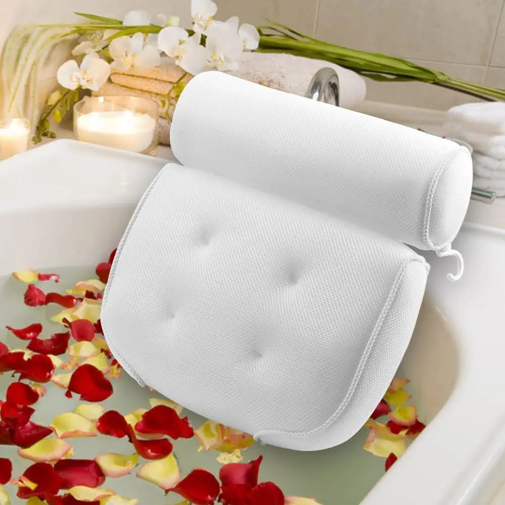 Bath Pillow Spa Pillow with Strong 6 Suction Cups