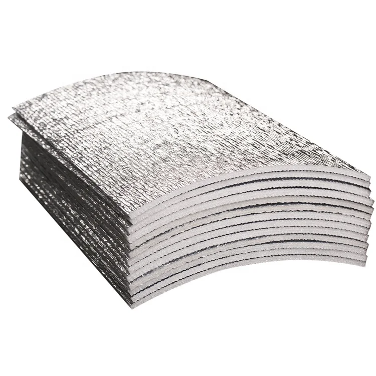 Both side aluminium face thermal insulation reflective foil pe foam insulation for roof/wall