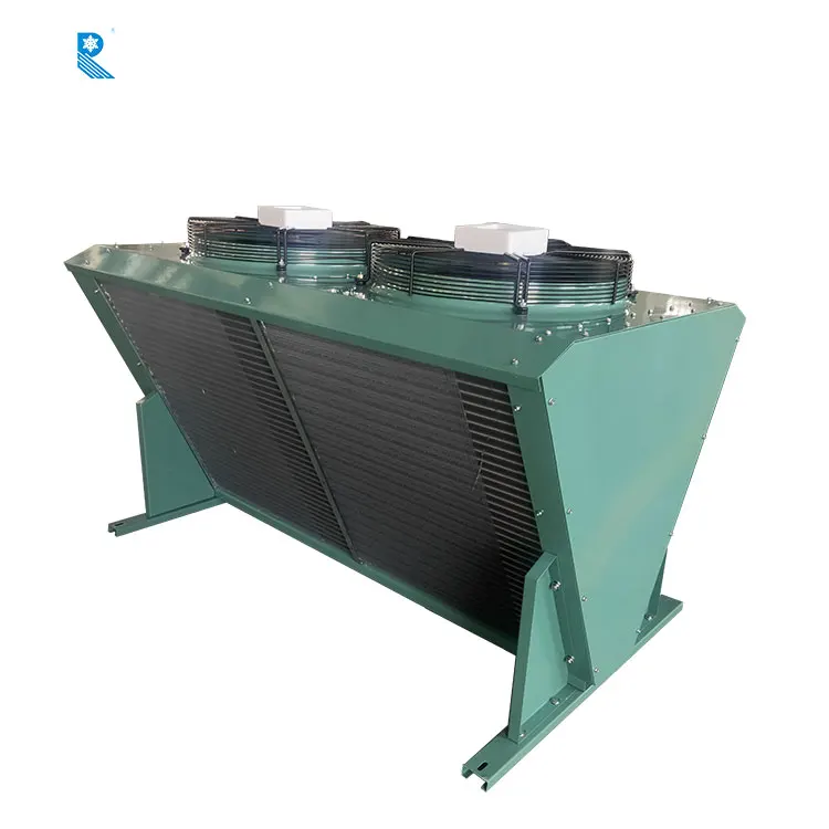 Ruixue V Type Air Cooled Condenser Used for Cold Room Refrigeration Unit with Fans
