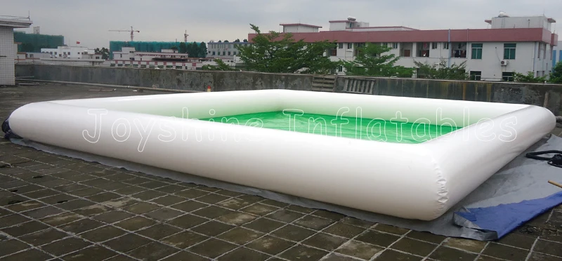 10m x 6m Large White Green Inflatable Above Ground Swimming Pool Water Play Equipment For Kids and Adults