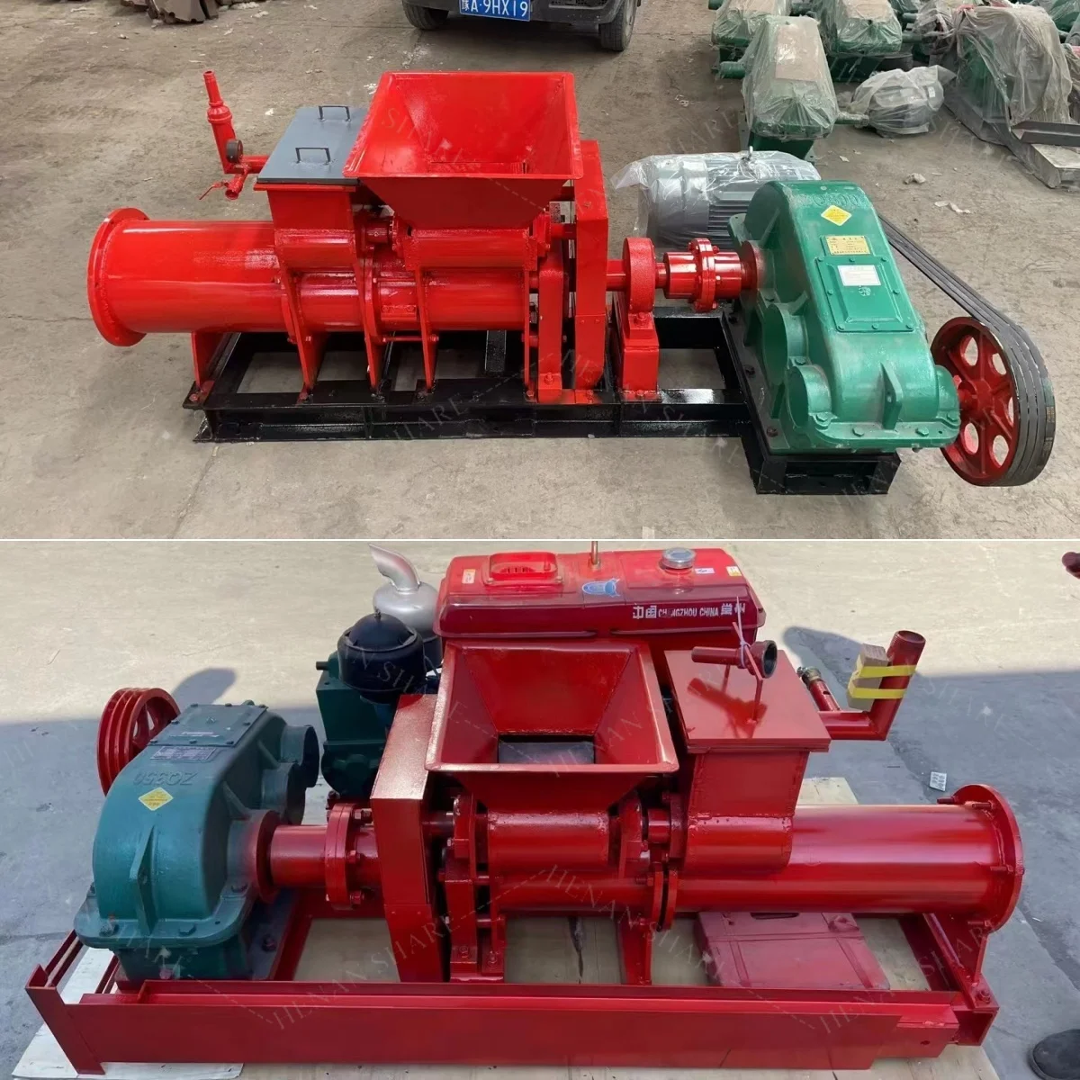 red manual clay bricks brick and roof tile making machines machine