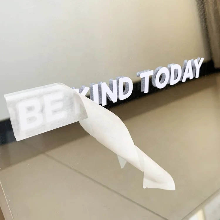 You Look Beautiful Mirror Decal Custom Design Mirror Wall Sticker Square Car Mirror Sticker With Multiple Colors