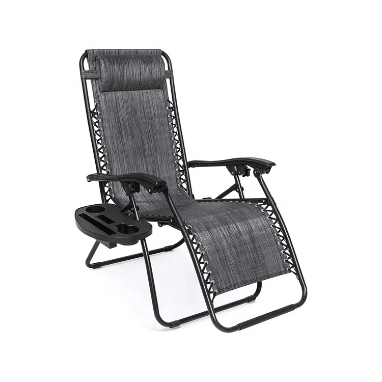 Zero Gravity Recliner Patio Lounger Chair Adjustable Camping Chair