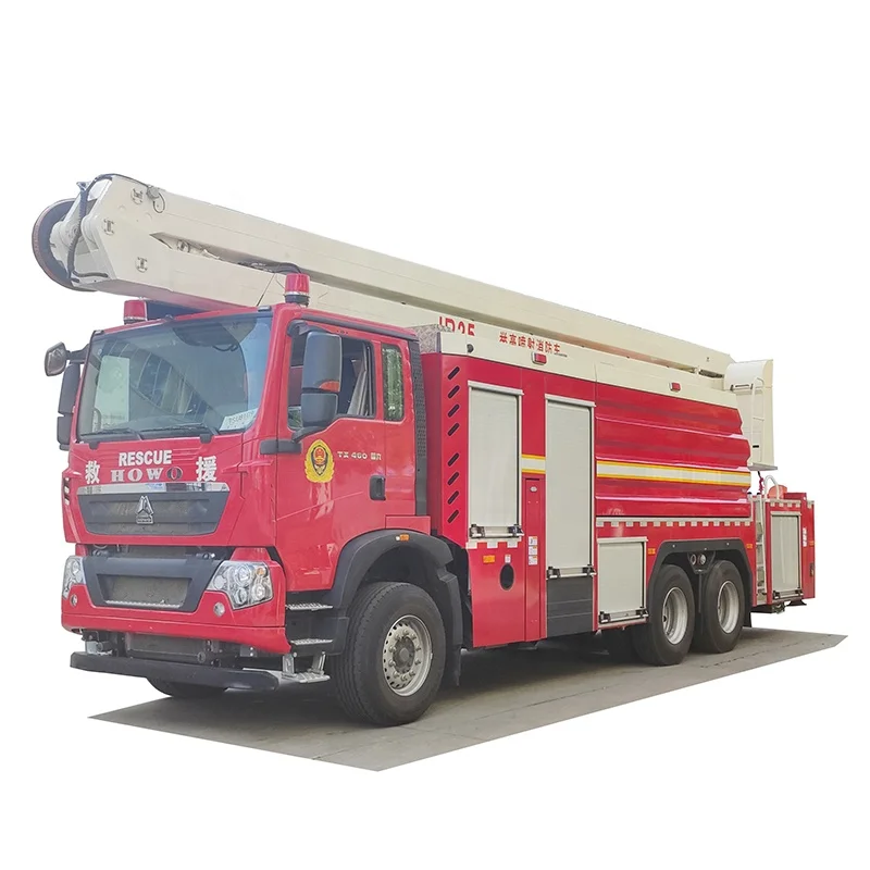 Новая пожарная машина SINOTRUCK HOWO 6x4 с цистерной для воды и пеной со спасательным оборудованием продажи