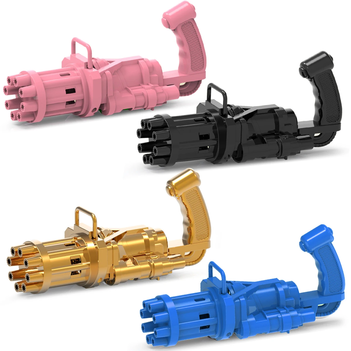 2021 Wholesale New Hot Sale Automatic 8-hole solid colour Gatling Bubble Machine