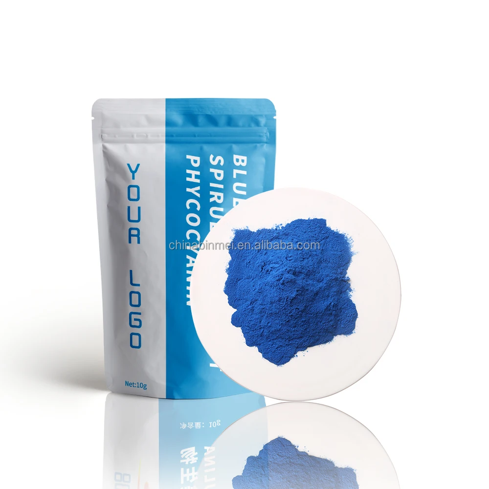 Высококачественный экстракт спирулины Binmei, натуральный синий порошок E18 для пищевых красителей
