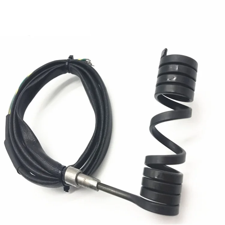 Hot runner brass pipe heater nozzle heater pressed with coil heater