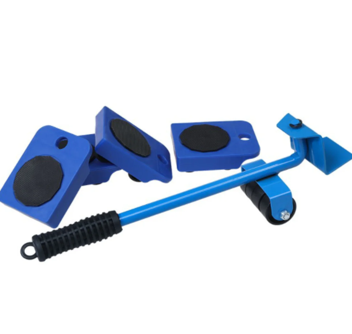 Transport Set Heavy Furniture Appliance Moving Wheel Bar Mover Sliders
