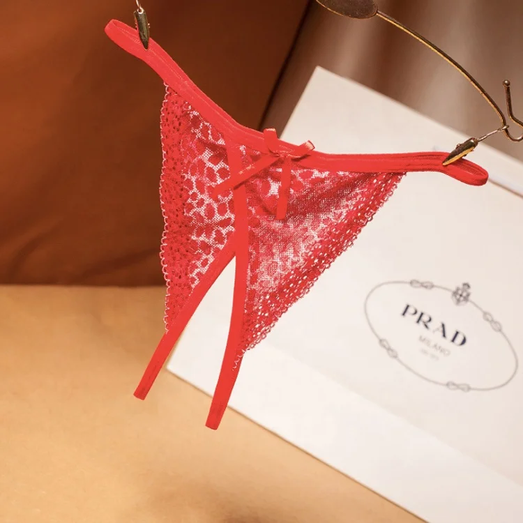 Wholesale Ladies Sexi Panti G String Lace G-string Transparent Lingerie Woman Thong In Pics Black Sexy Panties