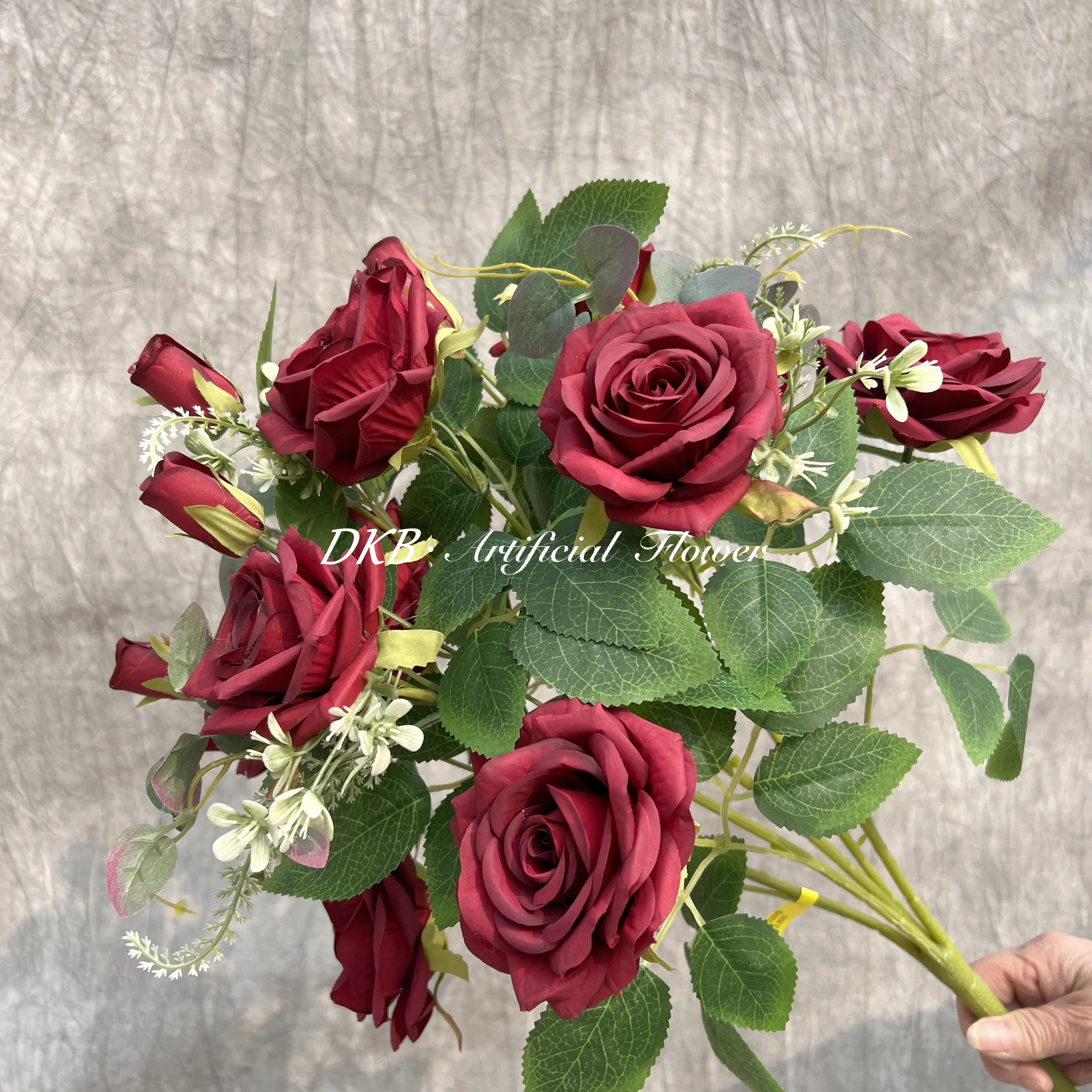 wedding decoration & supplies low price wholesale premium real touch artificial flowers bunch white flower bunch