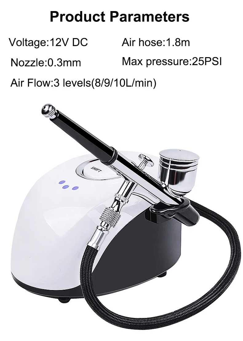Mini Nail Air Brush Paint Spray Gun Makeup Airbrush compressor For Nail Art Desgin Tattoo Craft Cake Decorating