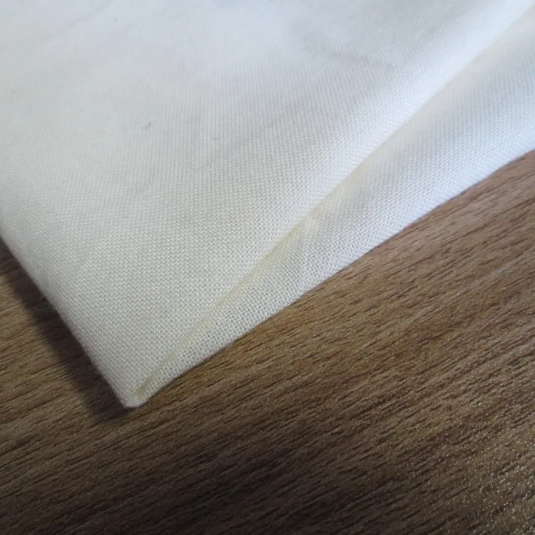 J-12056 Whole Sale 100% Ring Spin Yarn Fabric for Vest Unbleached Woven Plain Combed Soft Cotton T Shirt Tshirt Cotton 130 Gsm