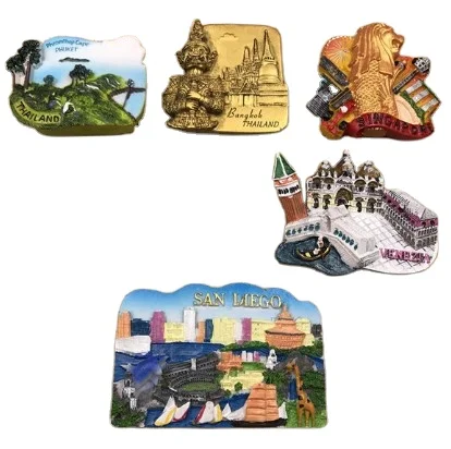 Hot sale Colorful Cartoon Resin Souvenir Fridge Magnet