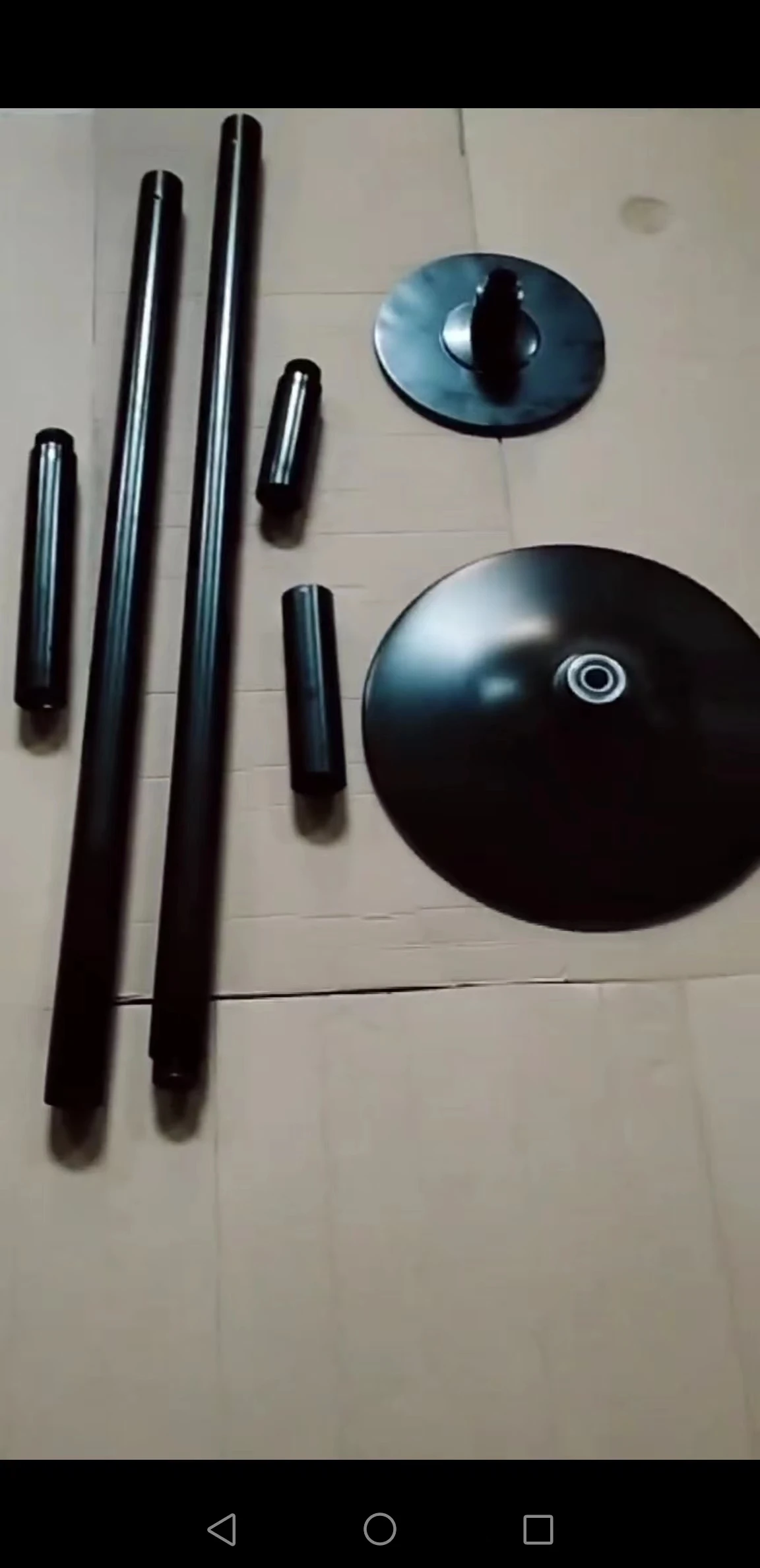 Factory Supply New Black Dancing Pole Portable for Sale with 45mm size