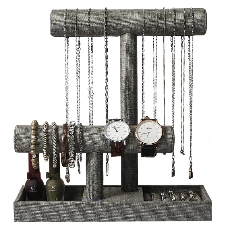 Stand jewelry metal jewelry display bracelet custom necklace & watch display for jewelry counter