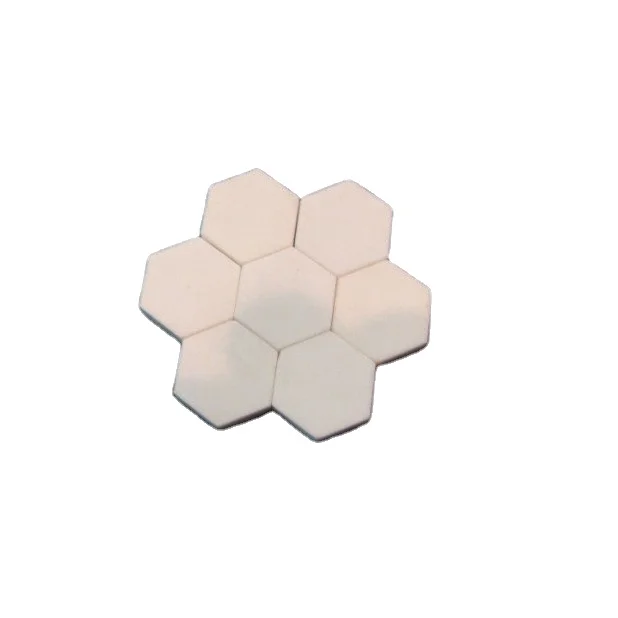 Wear resistant hexagon alumina ceramic lining tile hex tablet