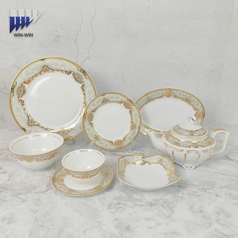 Ceramic Eco-Friendly  crockery sets bone china dinner set for manufacturer