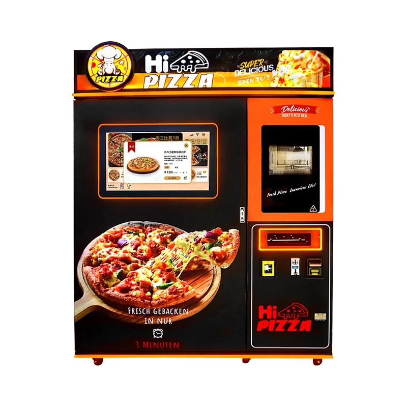 Factory outlet making 24 hours self service outdoor pizza vending machine with factory direct price