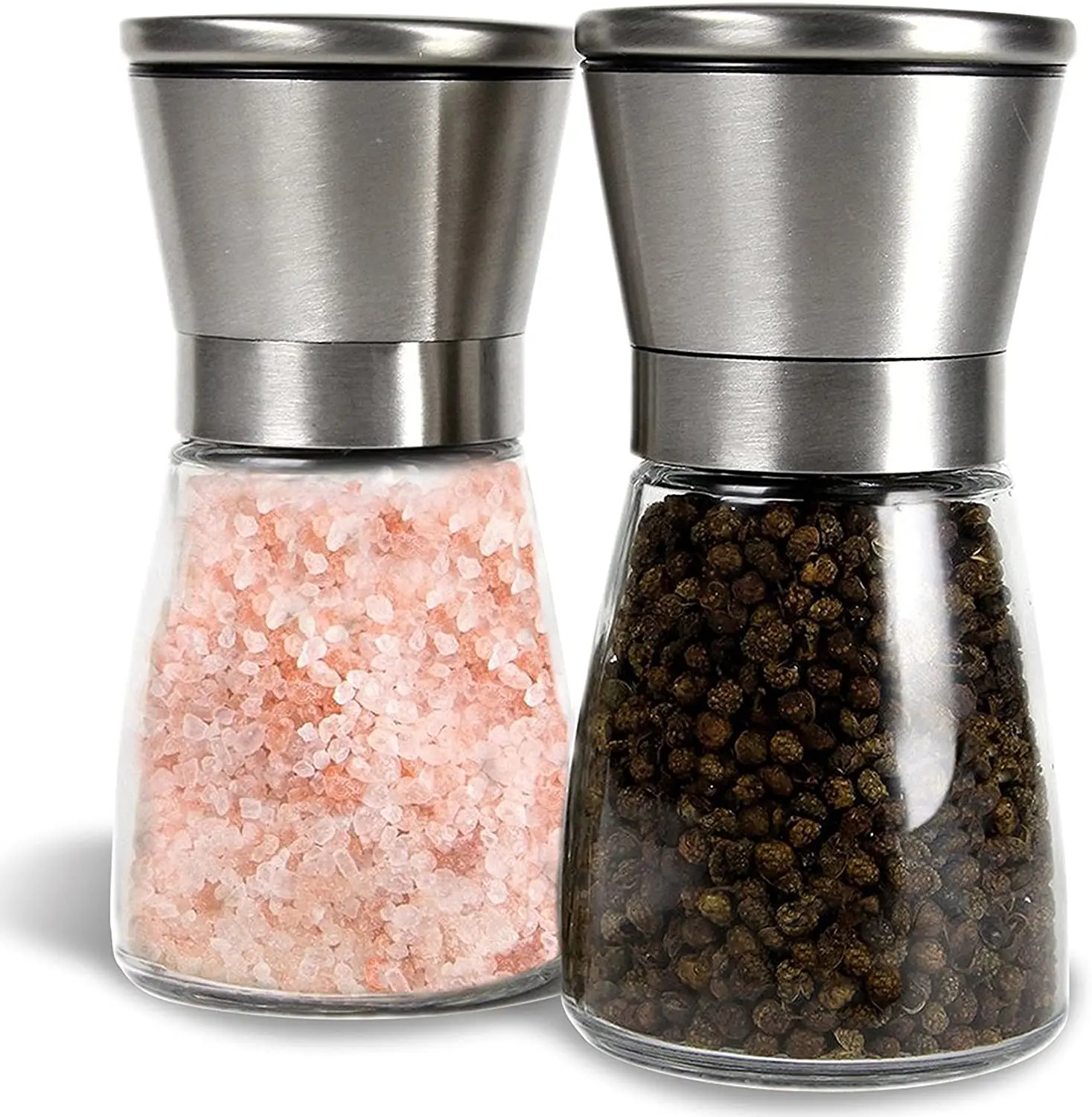Hot sell 6oz 180ml salt and pepper grinder set salt and pepper mills