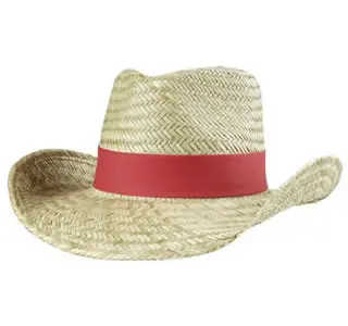 
Wholesale Factory Supply Cheap Fashionable Handsome Hollow Straw Cowboy Hats With Metal Belt 