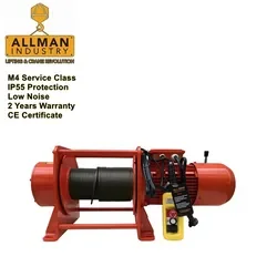 Allman CE Approved M4 500Kg Industrial Construction Works Use Heavy Duty Electric Winch