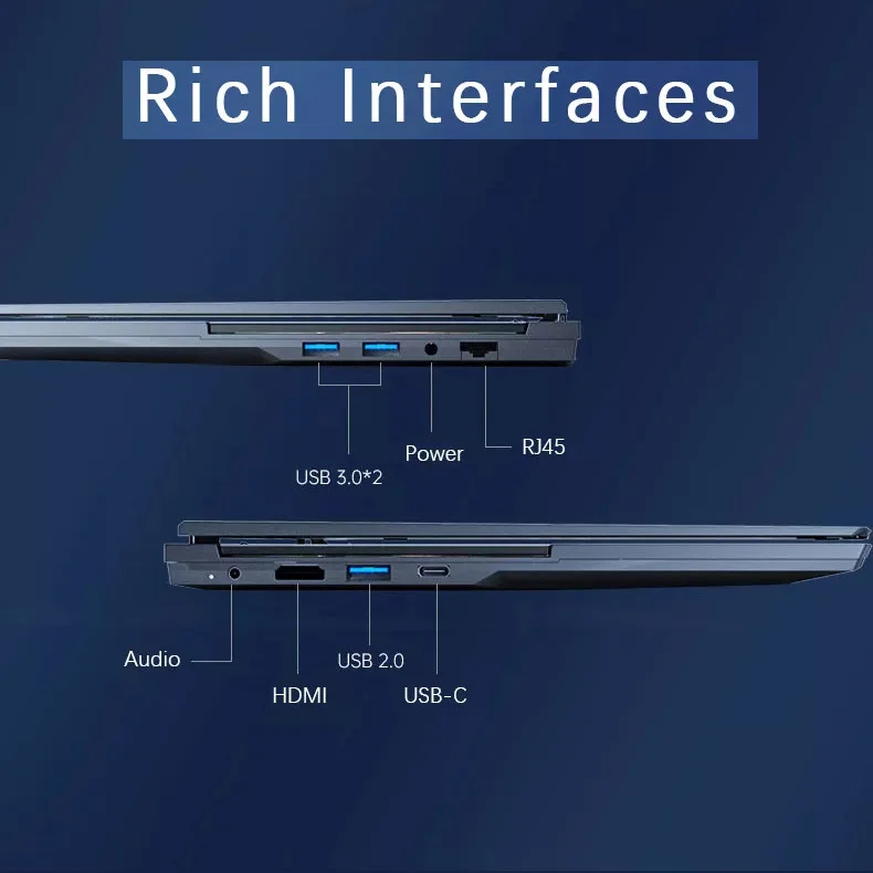 Dual Screen Laptop 16 Inch + 14 Inch Touch Screen Intel I9-10885H Processor Laptop DDR4 SSD Notebook