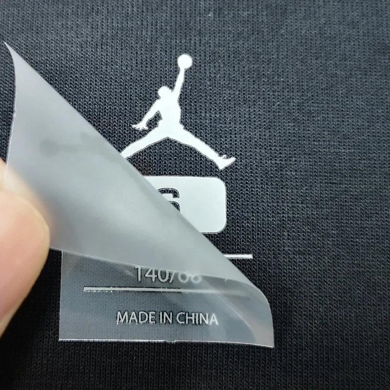 Пользовательский логотип с размером утюга на шее одежда моющаяся этикетка для ухода теплопередача для одежды