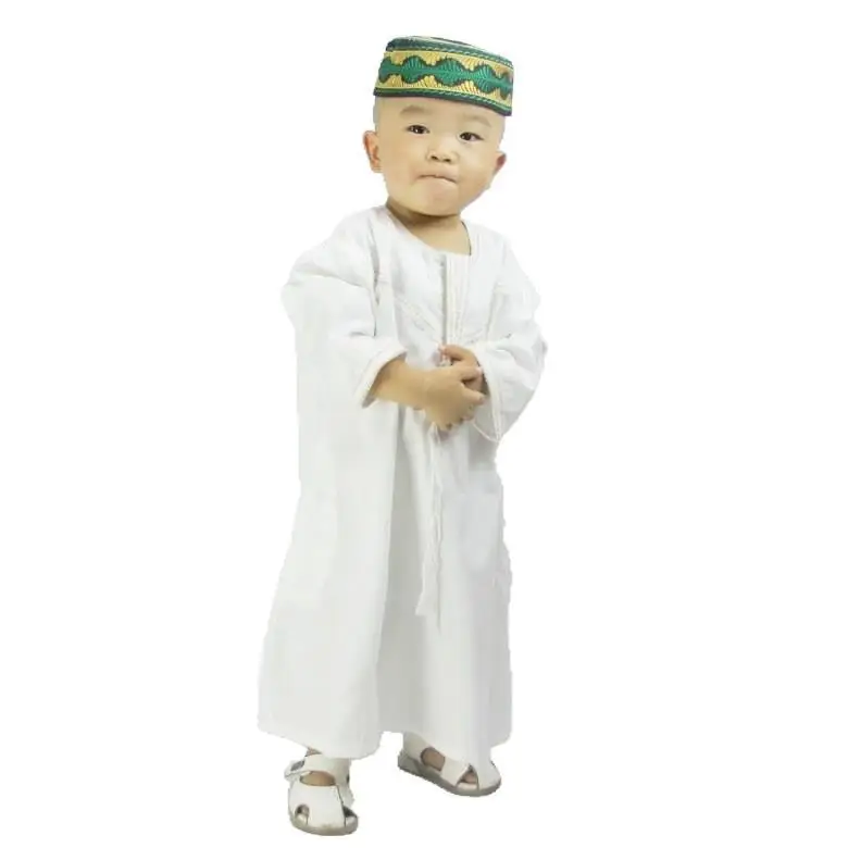 
JCOSTNG Causal Baby Boy Muslim Thobe Dress Islamic Clothing Wholesale Muslim Dress Thawb for Boy 