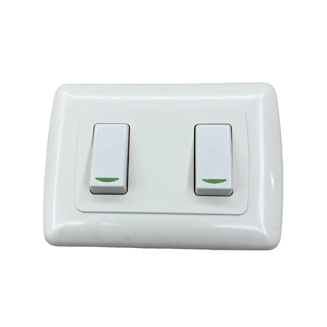 Wholesale BH series Panel 10a White 2 Billing Control Power Mexico market  Wall Switch