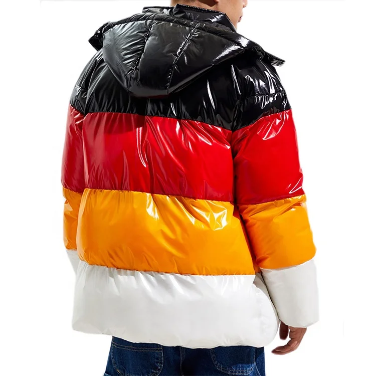 New arrival custom men puffer white duck down jacket coat winter windproof waterproof hooded warm puffer jacket